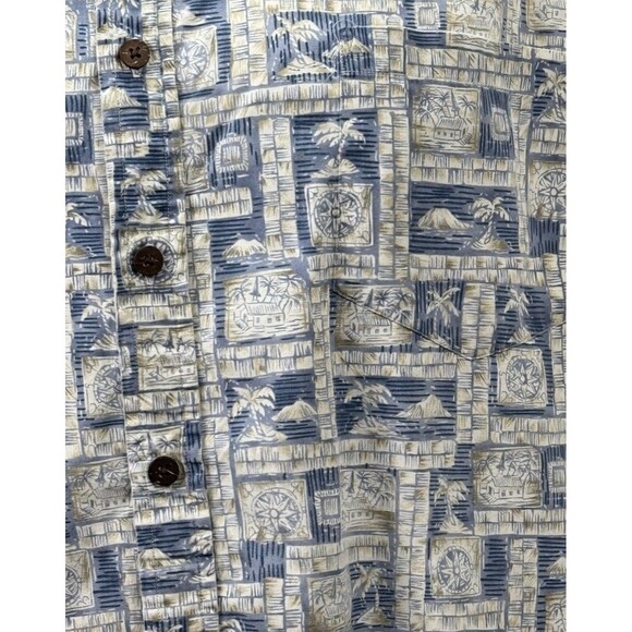 Cooke Street Vintage Hawaiian Shirt XL Aloha Wear Tiki Palm Island Single Stitch - Picture 3 of 5